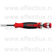 WIHA SB 3803 02-021 Магазинный держатель бит SoftFinish SL PH PZ TX HX LiftUp 25, 12 бит в блистере WI-38606