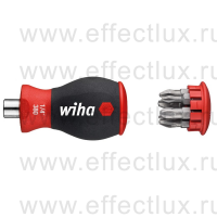 WIHA SB 3801 02 Магазинный держатель бит короткий SoftFinish Stubby PH PZ в блистере WI-33741