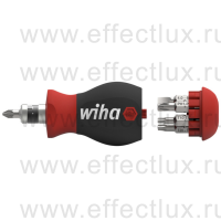 WIHA 3802 01 Магазинный держатель бит SoftFinish Stubby с двухсторонними битами WI-43613