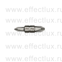 WIHA 7411Z Бита двусторонняя Standard Phillips PH1 х PH2 х 30 мм. 10 шт. WI-43861