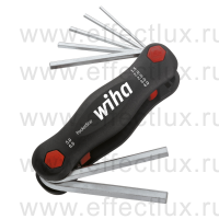 WIHA SB 351 PK7 Набор штифтовых ключей в футляре-рукоятке PocketStar® SW1,5-SW6, MagicRing ®, 7 предметов в блистере WI-23037