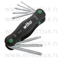 WIHA SB 363 P8 Набор штифтовых TORX®  ключей в футляре-рукоятке PocketStar® T9-T40, MagicRing ®, 8 предметов в блистере WI-23049