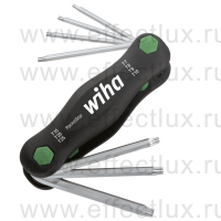 WIHA SB 363 P7 Набор штифтовых TORX® ключей в футляре-рукоятке PocketStar® T7-T25, MagicRing ®, 7 предметов в блистере WI-23053