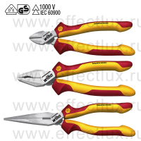 WIHA Z 99 0 001 09 Набор шарнирно-губцевого инструмента серии "Industrial electric", 3 предмета WI-38637