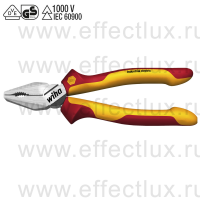 WIHA Z 01 0 09 180 VDE Комбинированные пассатижи "Industrial" electric с DynamicJoint® и OptiGrip, длина: 180 мм. WI-33186