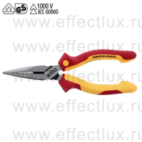WIHA Z 05 0 09 160 VDE Плоско-круглогубцы "Industrial" electric, прямая форма, длина 160 мм. WI-35477
