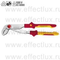 WIHA Z 22 0 06 250 VDE Клещи сантехнические "Professional electric" с регулировочной кнопкой, длина: 250 мм. WI-37450