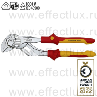 WIHA Z 25 0 06 250 VDE Клещи сантехнические с параллельными губками "Professional electric" без регулировочной кнопки, длина: 250 мм. WI-44314