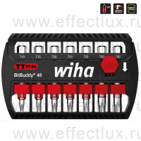 WIHA SB 7946-TY505 Набор бит TY BitBuddy® T10, T15, T20, T25, T30, T40 1/4", 49 мм. 7 предметов WI-42115