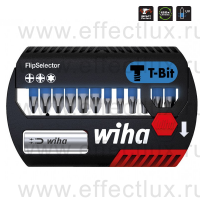 WIHA SB 7947-T906 Набор бит T FlipSelector Phillips, Pozidriv, TORX® 1/4", 25 мм. 13 предметов WI-41824