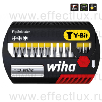 WIHA SB 7947-Y904 Набор бит Y FlipSelector Phillips, Pozidriv, TORX® 1/4", 25 мм. 13 предметов WI-41827