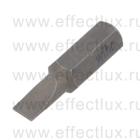 WIHA 7010 Z 4,5 Бита Standard Slotted 25 мм. 1/4" Прямой шлиц 0,6х4,5 мм. WI-01623