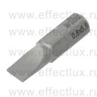 WIHA 7010 Z 5,5 Бита Standard Slotted 25 мм. 1/4" Прямой шлиц 0,8х5,5 мм. WI-01624