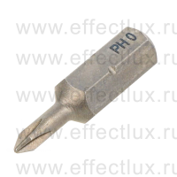 WIHA 7011 Z PH0 Бита Standard Phillips 25 мм. 1/4" Крестовой шлиц PH0 WI-05298