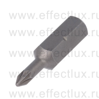 WIHA 7012 Z PZ0 Бита Standard Pozidriv 25 мм. 1/4" Крестовой шлиц PZ0 WI-05300