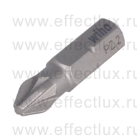 WIHA 7012 Z PZ2 Бита Standard Pozidriv 25 мм. 1/4" Крестовой шлиц PZ2 WI-01689