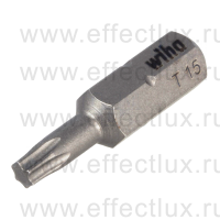 WIHA 7015 Z T15 Бита Standard TORX® 25 мм. 1/4" T15 WI-01717