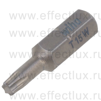 WIHA 7015K Z T15 Бита Standard TORX® конический профиль 25 мм. 1/4" T15 WI-04926