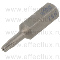 WIHA 7015 Z TR T9H Бита Standard TORX® H Tamper Resistant 25 мм. 1/4" T9H WI-01726