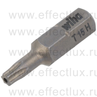 WIHA 7015 Z TR T15H Бита Standard TORX® H Tamper Resistant 25 мм. 1/4" T15H WI-01728