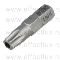 WIHA 7015 Z TR T30H Бита Standard TORX® H Tamper Resistant 25 мм. 1/4" T30H WI-01732