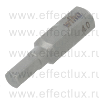 WIHA 7013 Z 4.0 Бита Standard HEX 25 мм. 1/4" 4.0 мм. WI-01706