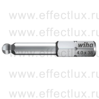 WIHA 7017 Z 4.0 Бита Standard HEX со сферической головкой 38 мм. 1/4" 4.0 мм. WI-01738