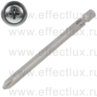 WIHA 7041 Z PH2 x 90 Бита Professional Phillips 90 мм. 1/4" PH2 x 90 мм. WI-04009