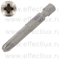 WIHA 7042 Z PZ3 x 50 Бита Professional Pozidriv 50 мм. 1/4" PZ3 x 50 мм. WI-10369