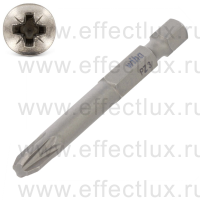 WIHA 7042 Z PZ3 x 70 Бита Professional Pozidriv 70 мм. 1/4" PZ3 x 70 мм. WI-04059