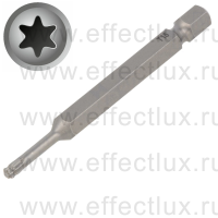 WIHA 7045BE T15 x 70 Бита Professional TORX® со сферической головкой 70 мм. 1/4" T15 x 70 мм. WI-32418