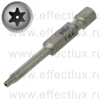 WIHA 7045 Z TR T10H x 50 Бита Professional TORX® H Tamper Resistant 50 мм. 1/4" T10H x 50 мм. WI-20219