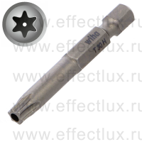 WIHA 7045 Z TR T30H x 50 Бита Professional TORX® H Tamper Resistant 50 мм. 1/4" T30H x 50 мм. WI-20223