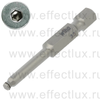 WIHA 7047R Z 3 x 50 Бита Professional HEX MagicRing® со сферической головкой 50 мм. 1/4" 3 x 50 мм. WI-25739