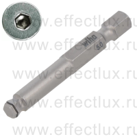 WIHA 7047R Z 5 x 50 Бита Professional HEX MagicRing® со сферической головкой 50 мм. 1/4" 5 x 50 мм. WI-25741