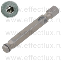 WIHA 7047R Z 6 x 50 Бита Professional HEX MagicRing® со сферической головкой 50 мм. 1/4" 6 x 50 мм. WI-25742