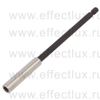 WIHA 7143 150 Универсальный магнитный держатель бит с пружинным стопорным кольцом 150 мм. 1/4" WI-34306