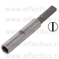 WIHA 7183 Универсальный магнитный держатель бит с пружинным стопорным кольцом 72 мм. 1/4"/G7 WI-01919