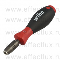 WIHA 387 02 Отвертка с быстросменным держателем для бит CentroFix с механической блокировкой 1/4" x 38 мм. WI-40331
