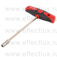 WIHA 388DS Отвертка с Т-образной рукояткой с двумя держателями для бит ComfortGrip и магнитным держателем для бит 1/4" x 150 мм. WI-26179