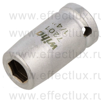 WIHA 7201 25 Переходник с пружинным стопорным кольцом 1/4" x 25 мм. WI-01924