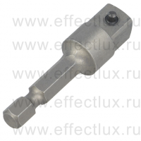 WIHA 7240 E 6,3 50 Переходник для торцевого ключа E 6,3 3/8" х 50 мм. WI-04362