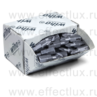 WIHA 7929 Z PZ1 Набор бит Pozidriv Standard 25 мм. 1/4" в большой картонной упаковке PZ1х50 шт. WI-08056