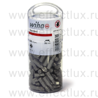 WIHA 7930 Z PZ2 Набор бит Pozidriv Standard 25 мм. 1/4" в большой пластиковой тубе PZ2х100 шт. WI-40462