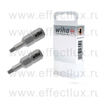 WIHA 7018 Z 2.3 Набор бит Robertson #1 (Внутренний четырёхгранник) Standard 25 мм. 1/4" в пластиковой коробке 2 шт. WI-38658