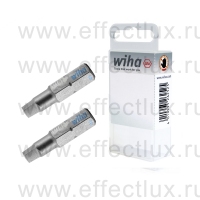 WIHA 7018 Z 3.3 Набор бит Robertson #3 (Внутренний четырёхгранник) Standard 25 мм. 1/4" в пластиковой коробке 2 шт. WI-38660