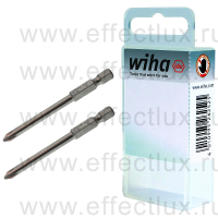 WIHA 7041 Z PH1 2 70 Набор бит Phillips PH1 Professional 70 мм. 1/4" в пластиковой коробке 2 шт. WI-38706