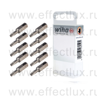 WIHA 7015 Z T15 10 Набор бит TORX® T15 Standard 25 мм. 1/4" в пластиковой коробке 10 шт. WI-34746