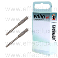 WIHA 7045 Z T10 50 Набор бит TORX® T10 Professional 50 мм. 1/4" в пластиковой коробке 2 шт. WI-38684
