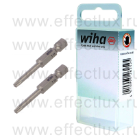 WIHA 7045 Z T15 50 Набор бит TORX® T15 Professional 50 мм. 1/4" в пластиковой коробке 2 шт. WI-38685